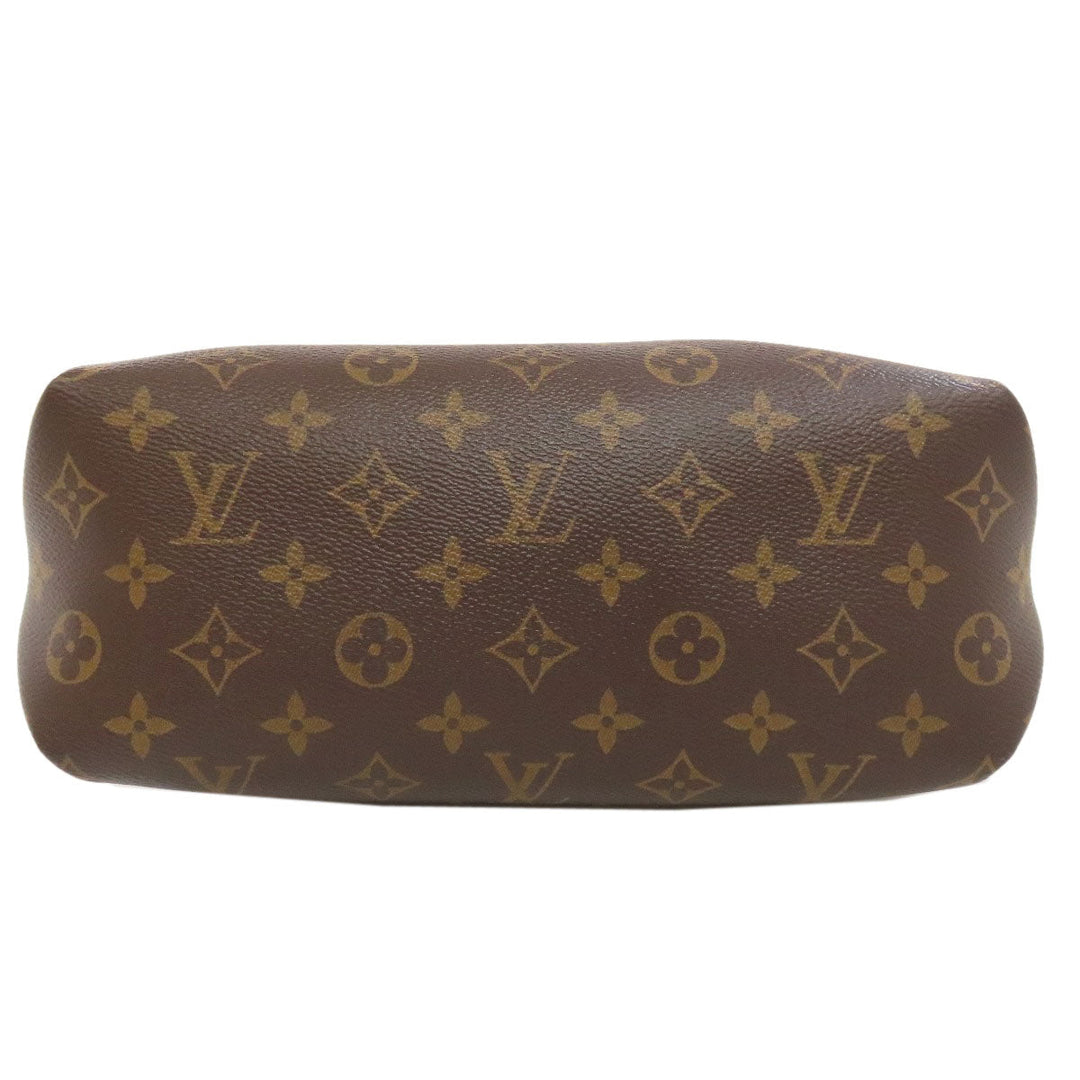 LOUIS VUITTON Handbag M44359 Monogram canvas Brown Flower Zip Tote PM Women Used Authentic