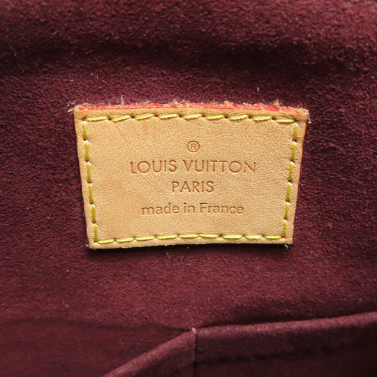 LOUIS VUITTON Handbag M44359 Monogram canvas Brown Flower Zip Tote PM Women Used Authentic