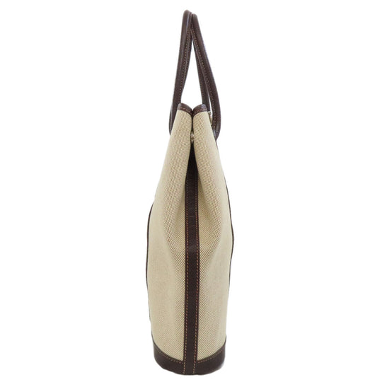HERMES Handbag Tower ash Brown Garden File SilverMetal Women Used Authentic