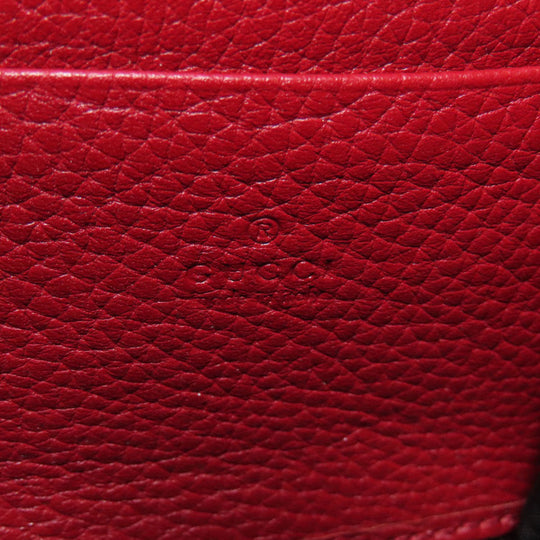 GUCCI Long Wallet Purse 401232 leather Red GG Marmont Chain Wallet