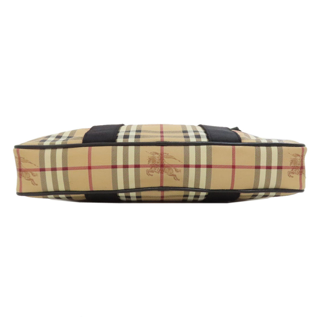 BURBERRY Business bag PVC beige Nova Check 2WAY mens Used Authentic