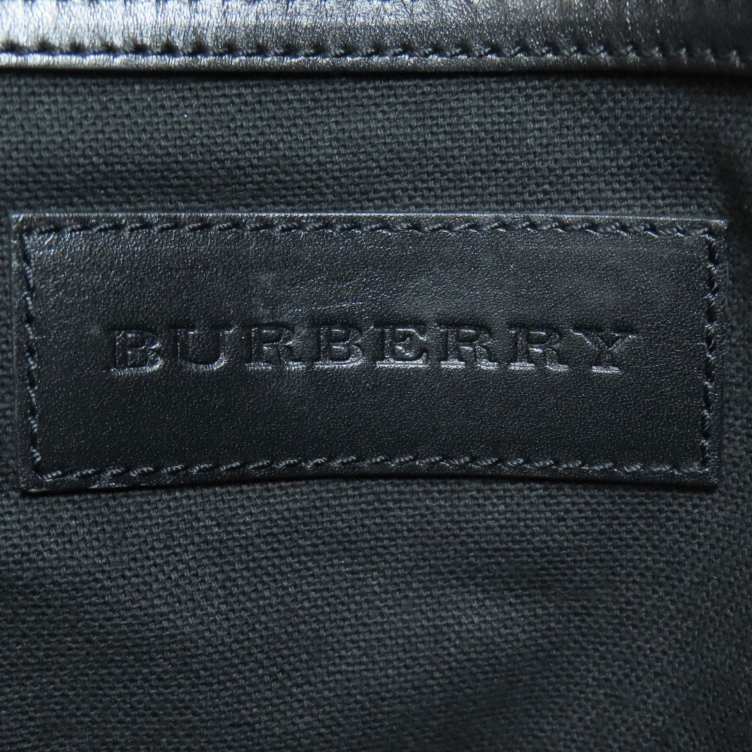 BURBERRY Business bag PVC beige Nova Check 2WAY mens Used Authentic