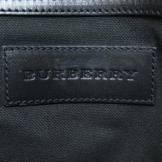 BURBERRY Business bag PVC beige Nova Check 2WAY mens Used Authentic