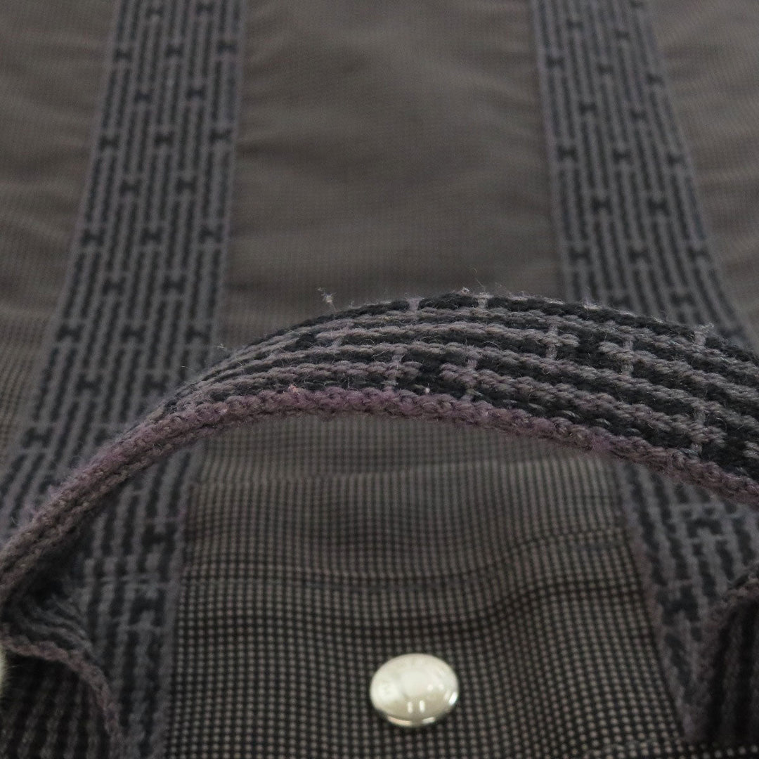 HERMES Backpack canvas gray Her Line add PM Women Used Authentic