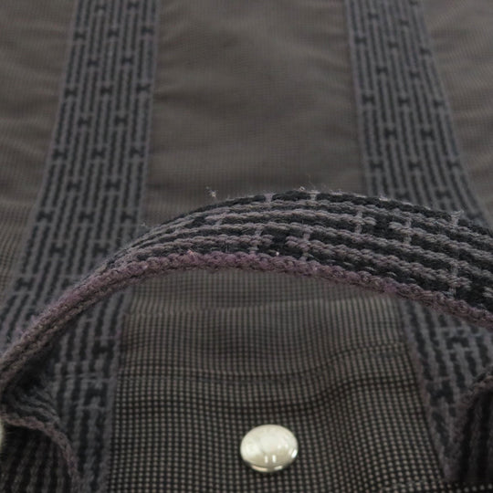 HERMES Backpack canvas gray Her Line add PM Women Used Authentic