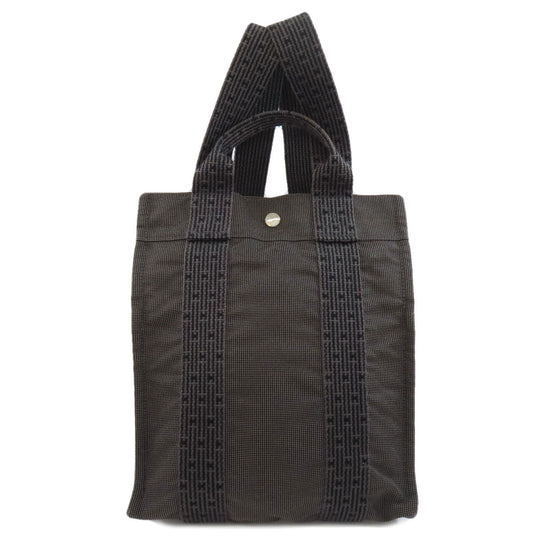 HERMES Backpack canvas gray Her Line add PM Women Used Authentic