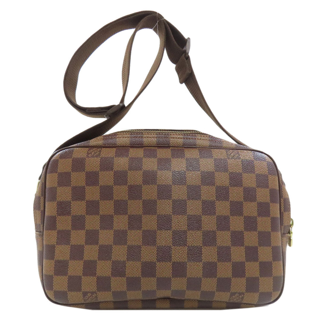 LOUIS VUITTON Shoulder Bag N45253 Damier canvas Brown Reporter PM Special Order Women Used Authentic