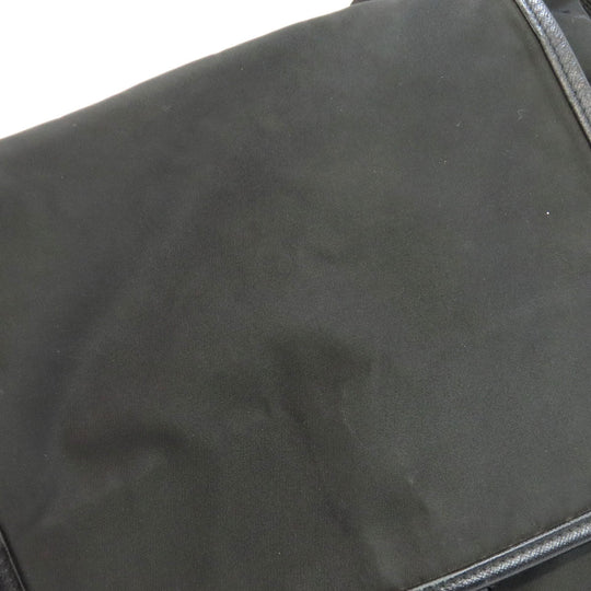 PRADA Shoulder Bag Nylon black logoMetal Women Used Authentic