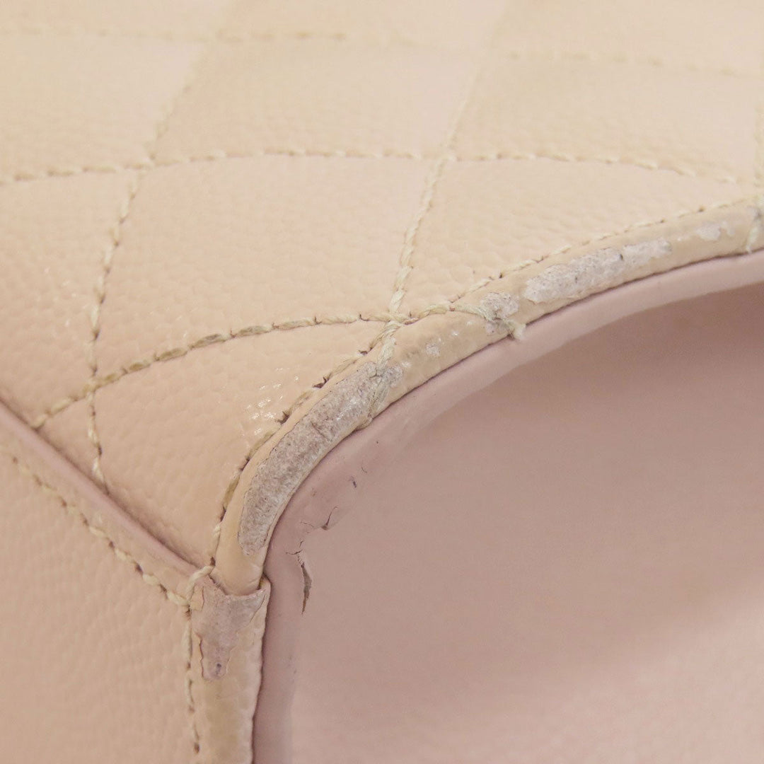 SAINT LAURENT Shoulder Bag leather pink Envelope medium Women Used Authentic
