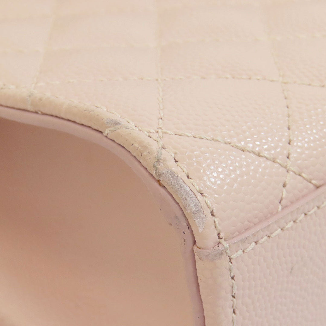 SAINT LAURENT Shoulder Bag leather pink Envelope medium Women Used Authentic