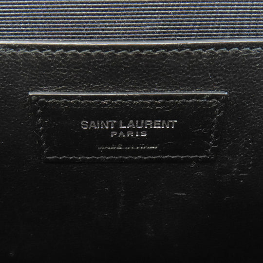 SAINT LAURENT Shoulder Bag leather pink Envelope medium Women Used Authentic
