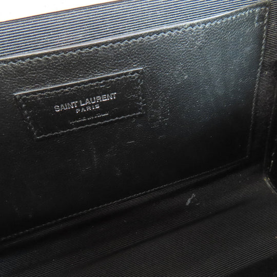 SAINT LAURENT Shoulder Bag leather pink Envelope medium Women Used Authentic