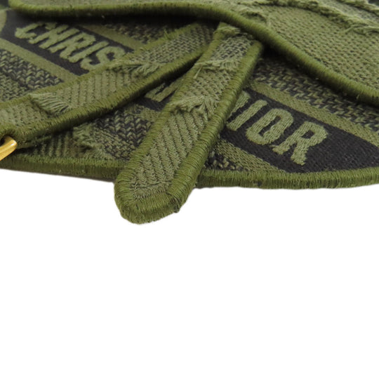 Christian Dior Hip bag canvas green saddle Women Used Authentic