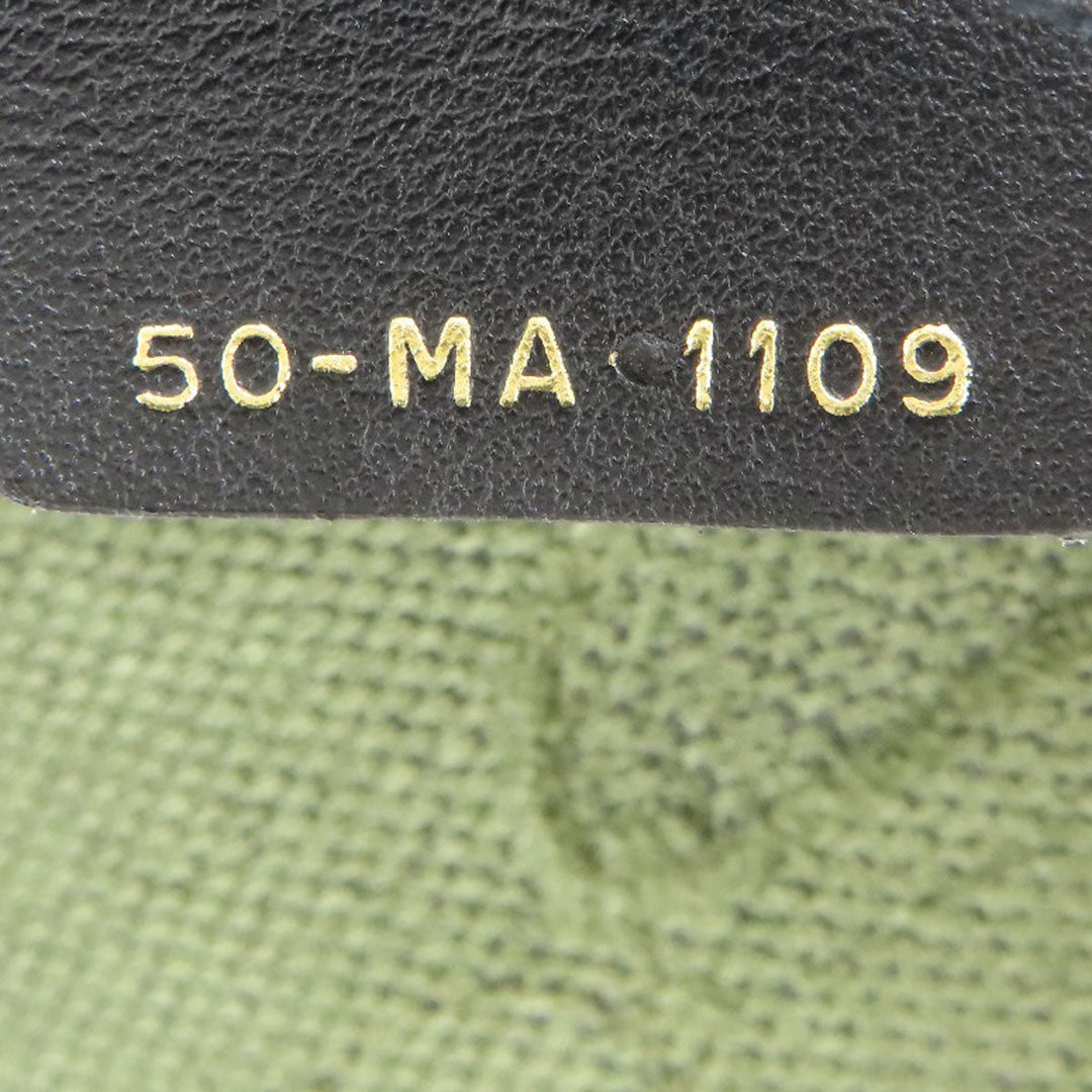 Christian Dior Hip bag canvas green saddle Women Used Authentic
