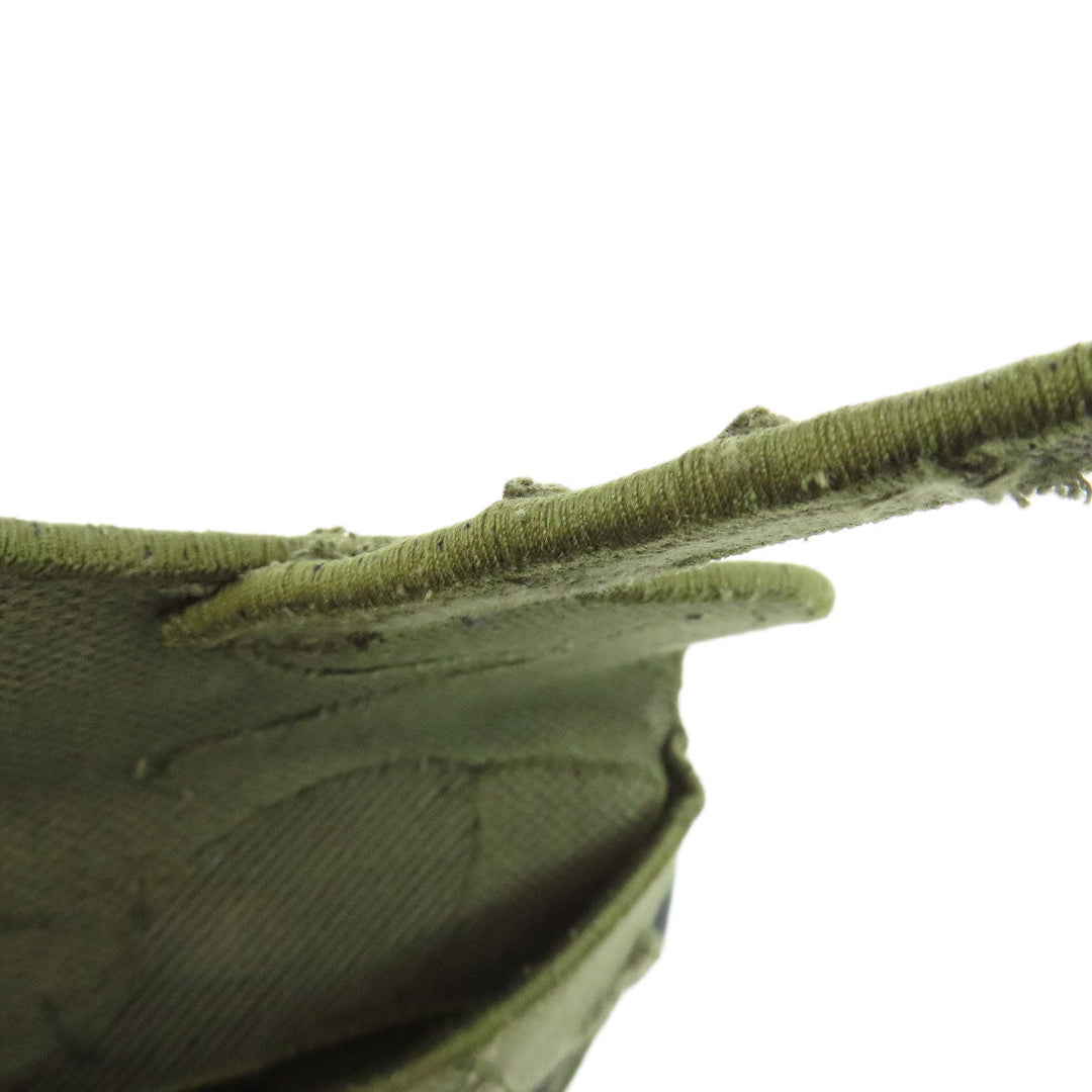 Christian Dior Hip bag canvas green saddle Women Used Authentic