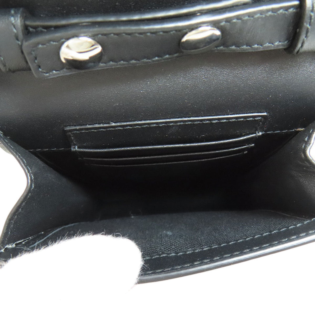 GUCCI Shoulder Bag 631766 PVC black Pochette Women Used Authentic