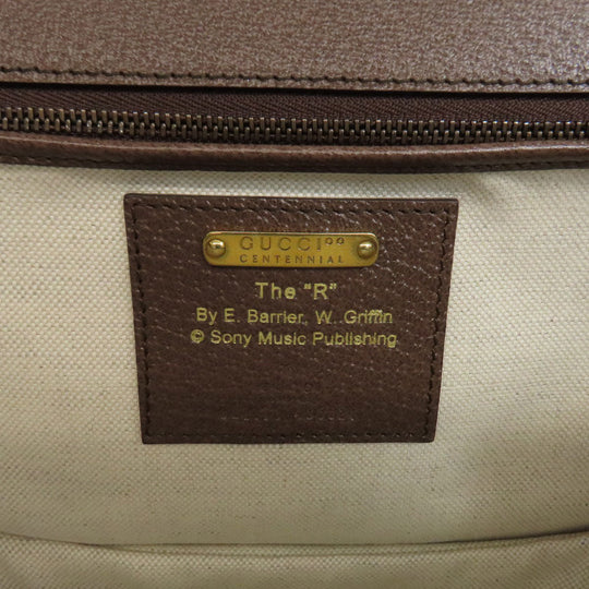 GUCCI Handbag 681173 canvas Brown Bamboo bag 100th anniversary model Women Used Authentic