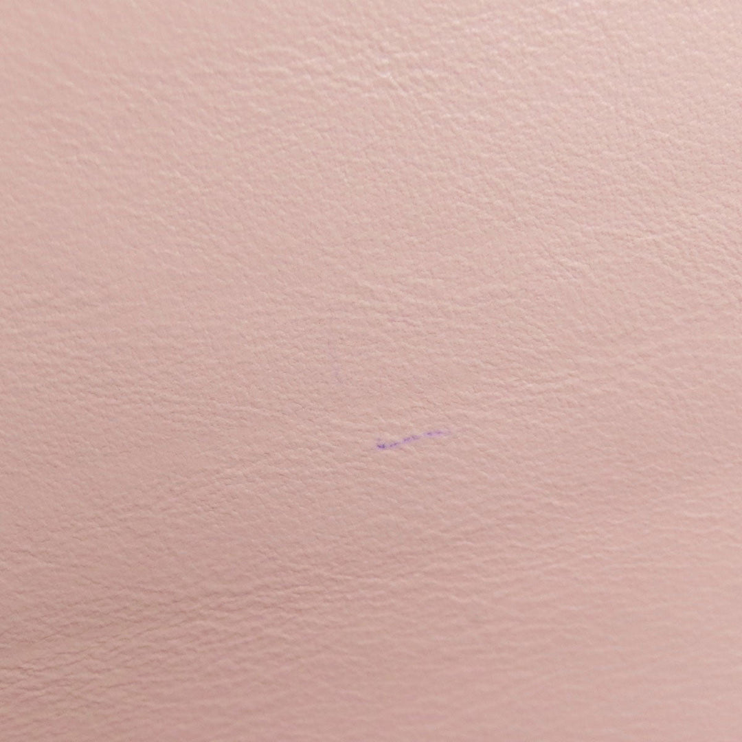 BVLGARI Long Wallet Purse leather pink Logo mania Women Used Authentic