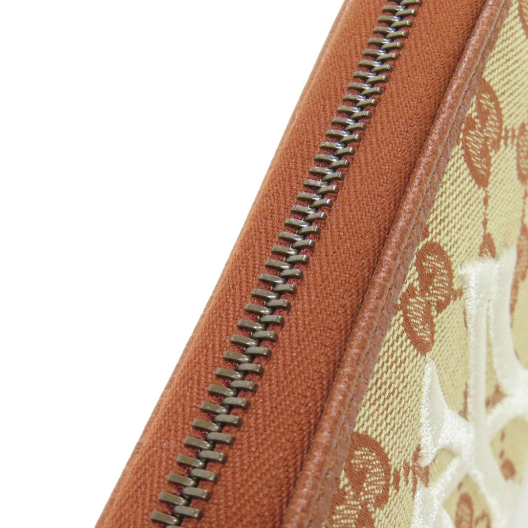 GUCCI Long Wallet Purse 547791 canvas Brown NY Yankees collaboration GG Women Used Authentic