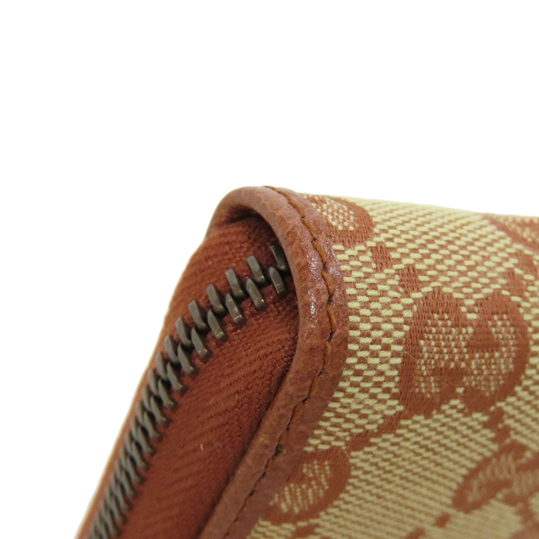 GUCCI Long Wallet Purse 547791 canvas Brown NY Yankees collaboration GG Women Used Authentic