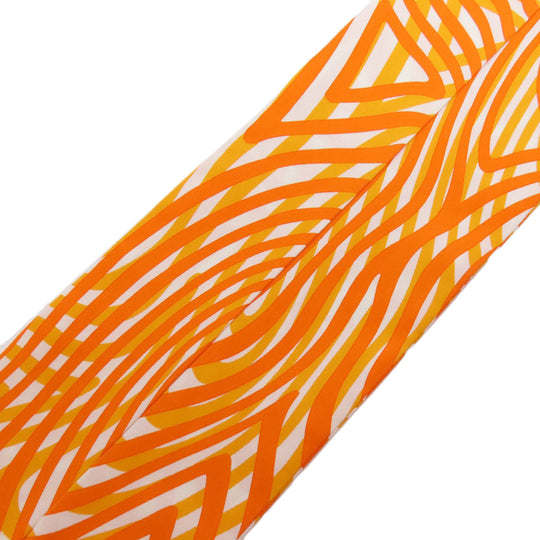 HERMES scarf silk Orange Twilly Women Used Authentic