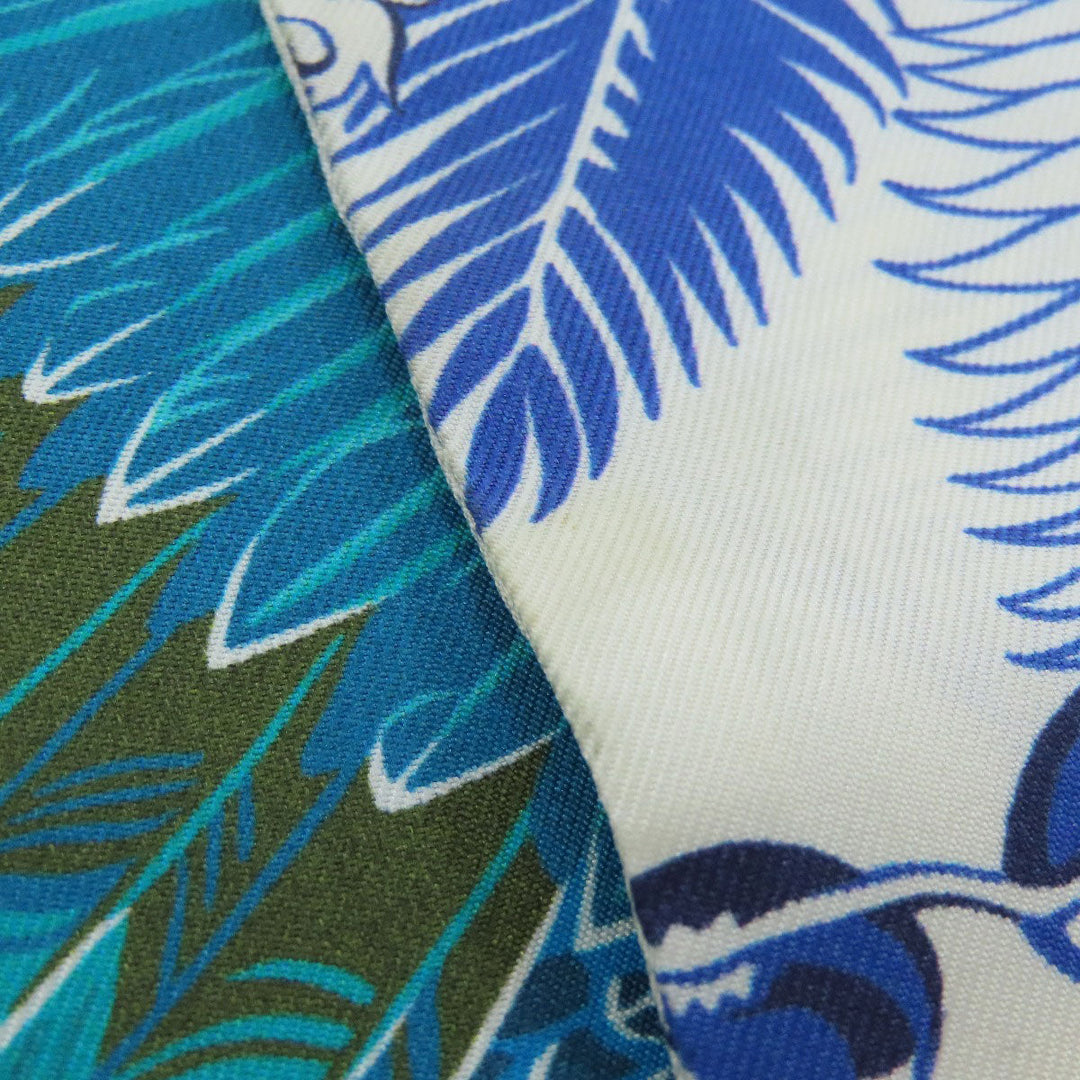 HERMES scarf silk blue Twilly Women Used Authentic