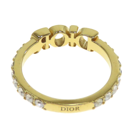 Christian Dior Ring metallic gold Diorvolution L size Women Used Authentic