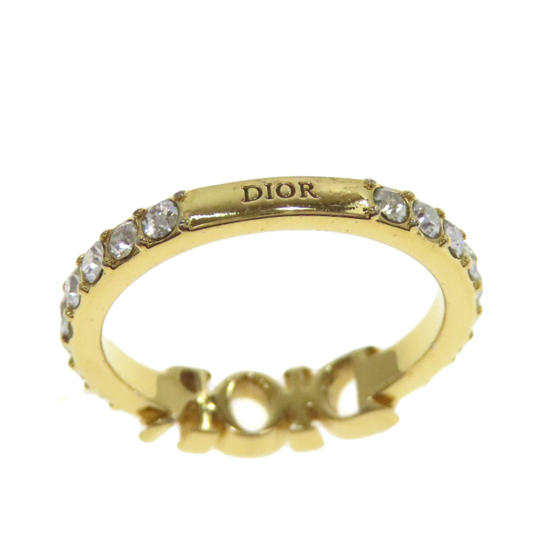 Christian Dior Ring metallic gold Diorvolution L size Women Used Authentic