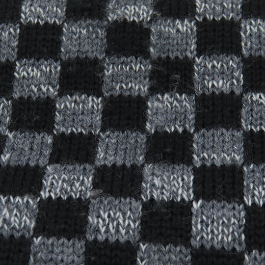 LOUIS VUITTON Scarf M72929 wool black Echarpe Flocon Women Used Authentic