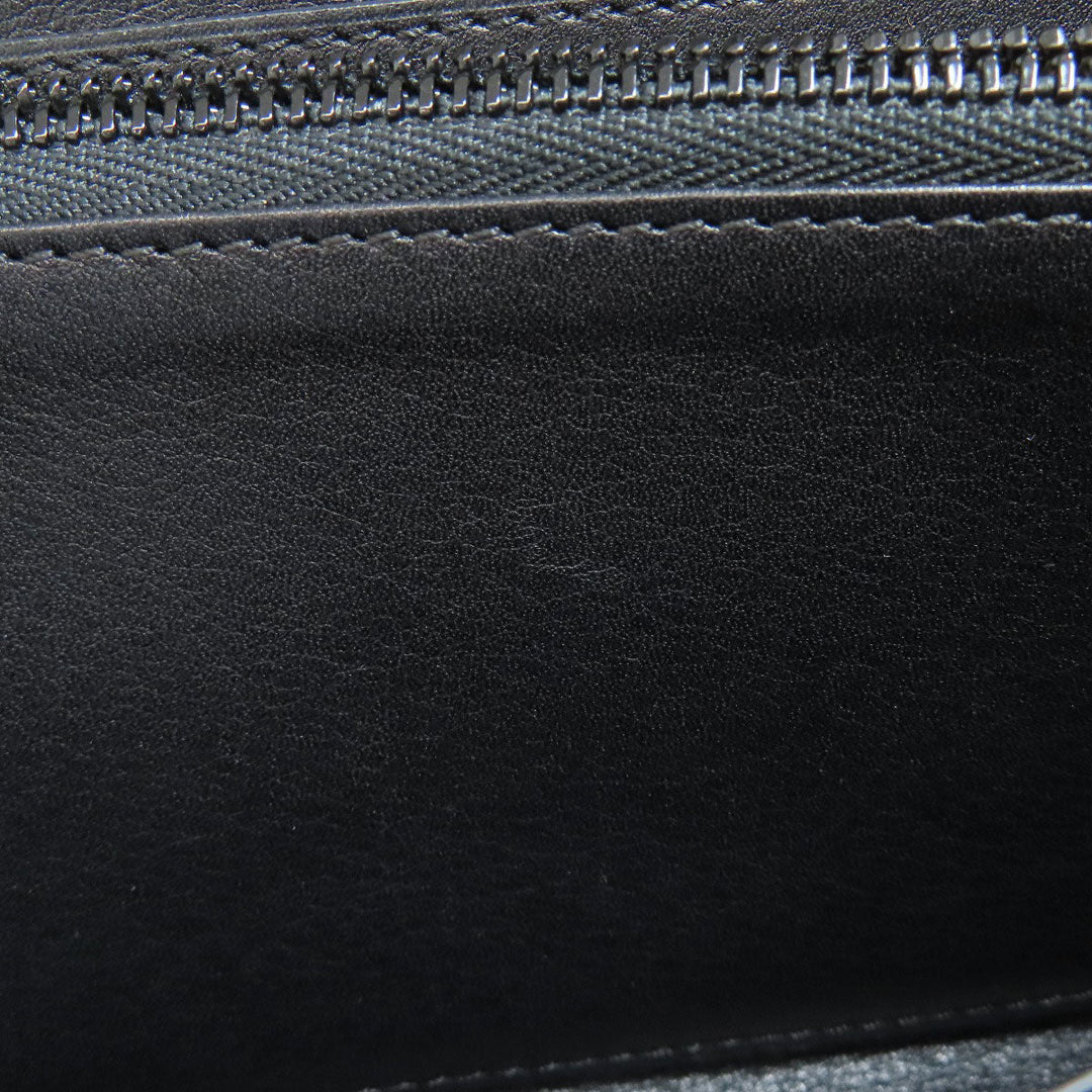 DELVAUX Long Wallet Purse leather pink logo