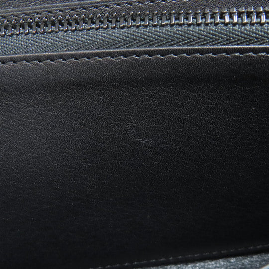 DELVAUX Long Wallet Purse leather pink logo