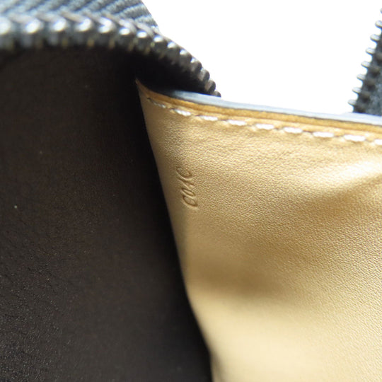 DELVAUX Long Wallet Purse leather pink logo