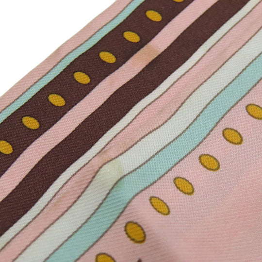 HERMES scarf silk pink Twilly Women Used Authentic