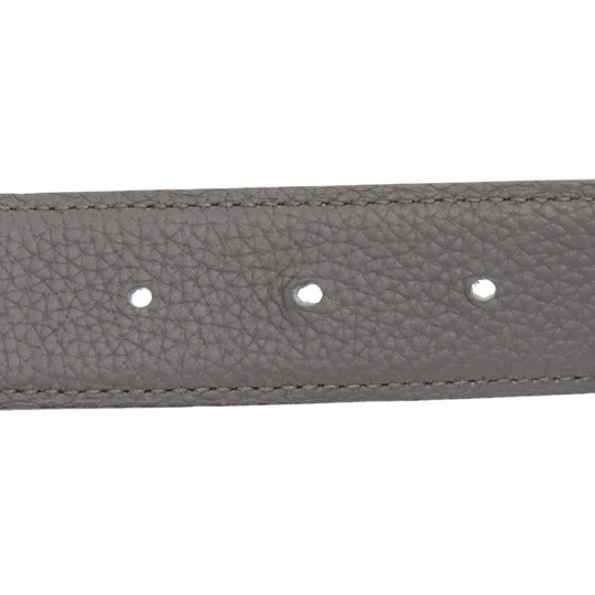 HERMES belt Taurillon Clemence Silver Belt Buckle Constance