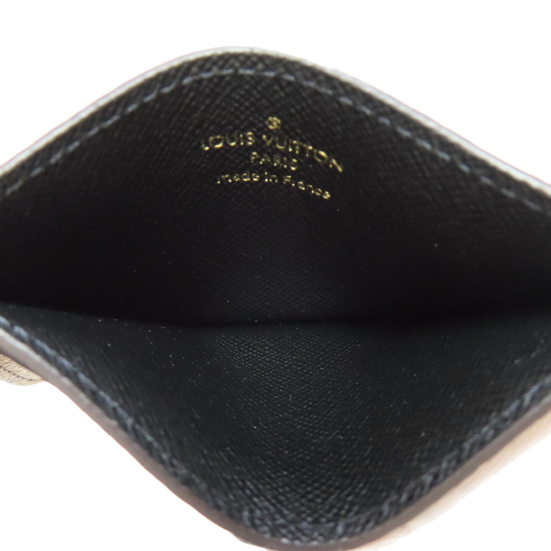 LOUIS VUITTON Card Case M69161 Monogram reverse Brown Porto cult  Simple Women Used Authentic