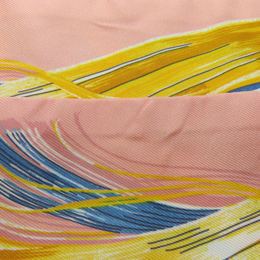 HERMES scarf silk pink Twilly Women Used Authentic