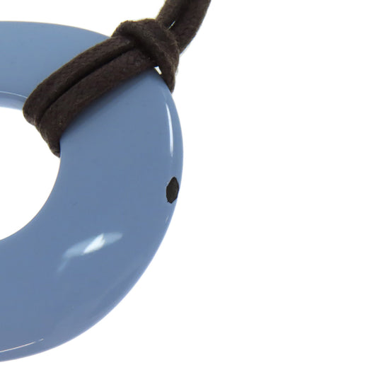 HERMES Necklace Buffalo horn white Kara Women Used Authentic