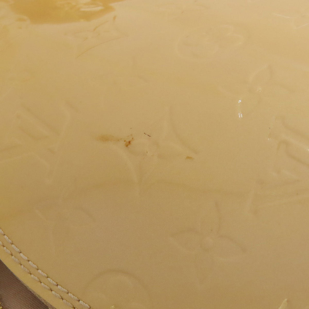 LOUIS VUITTON Handbag M91610 Vernis yellow Alma MM Women Used Authentic