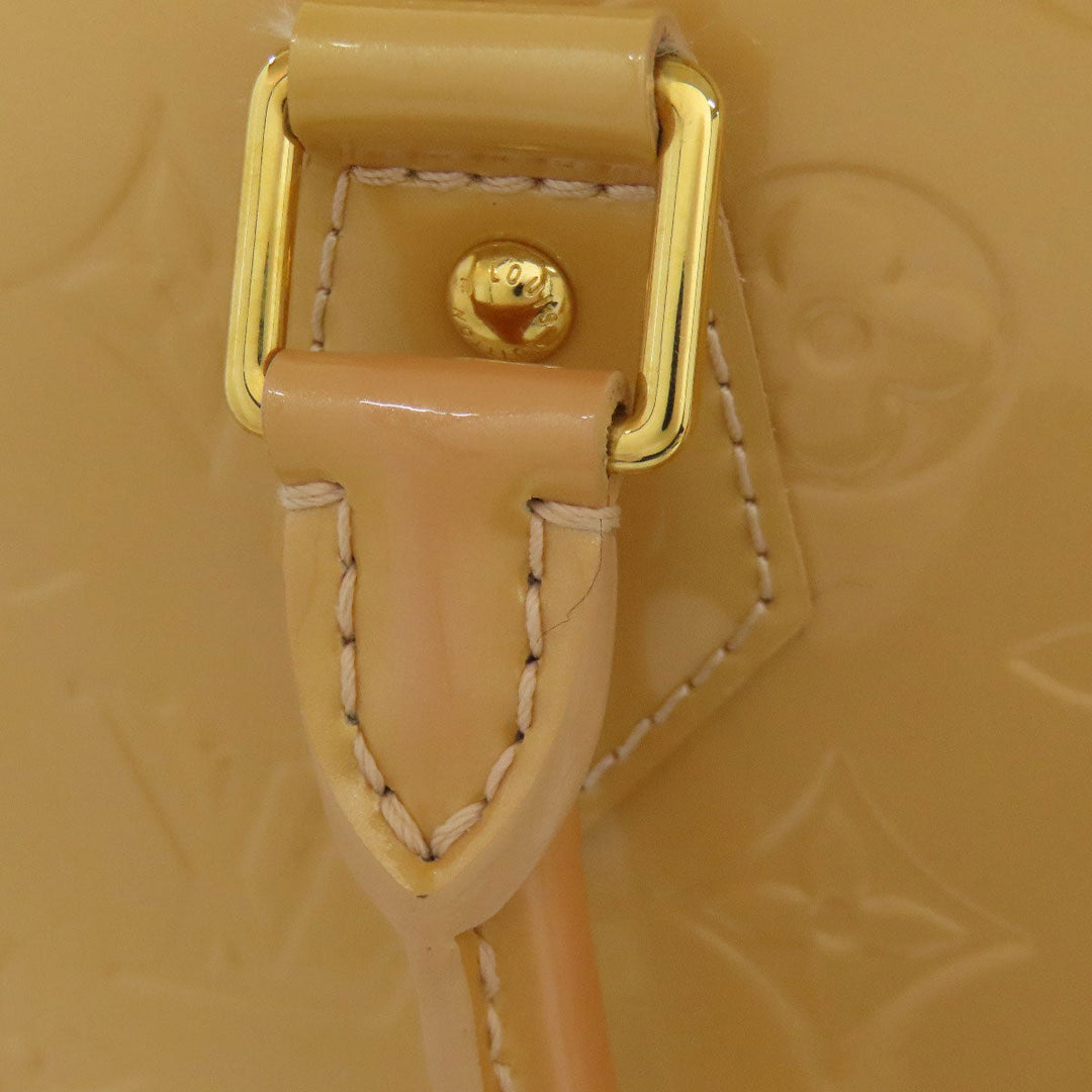 LOUIS VUITTON Handbag M91610 Vernis yellow Alma MM Women Used Authentic