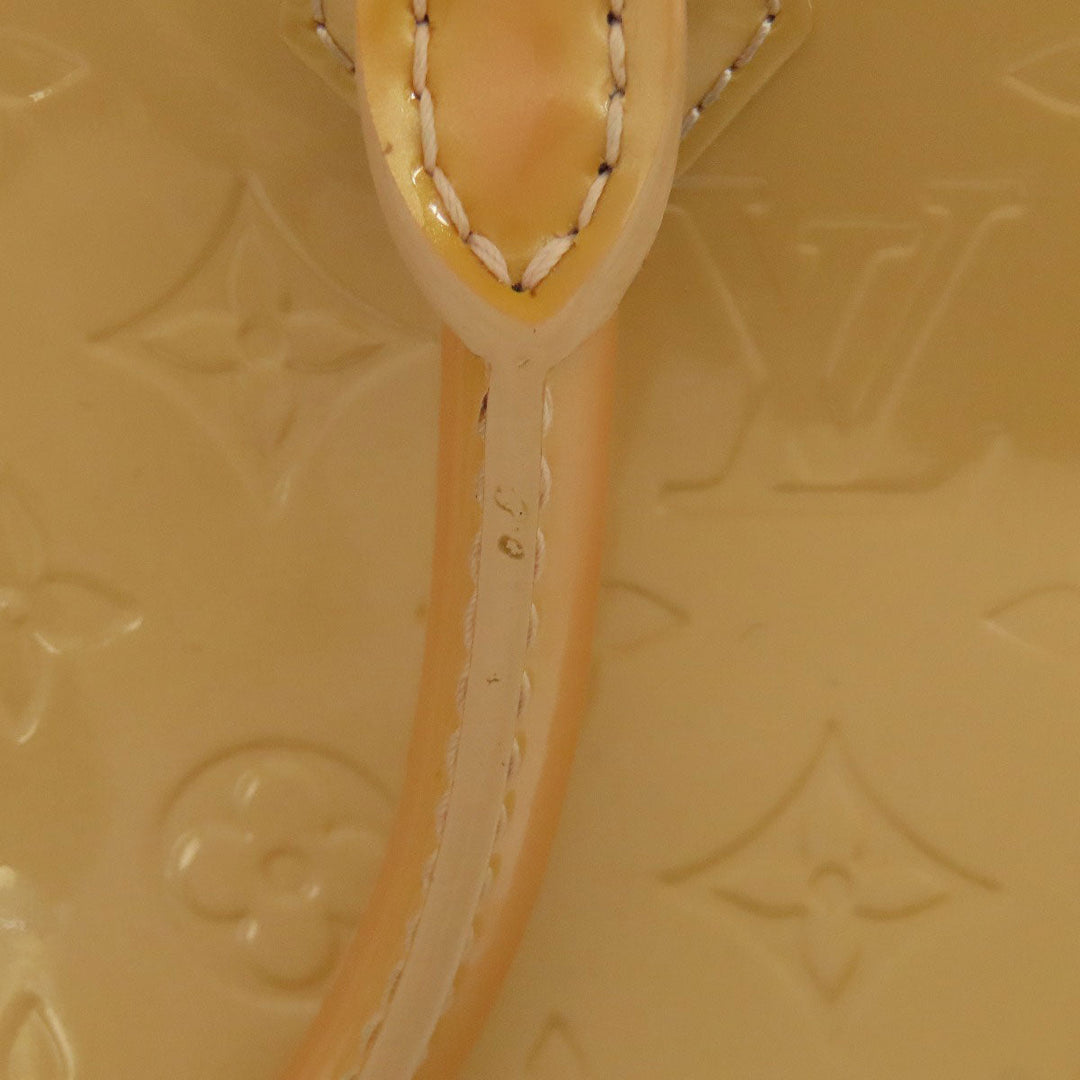 LOUIS VUITTON Handbag M91610 Vernis yellow Alma MM Women Used Authentic