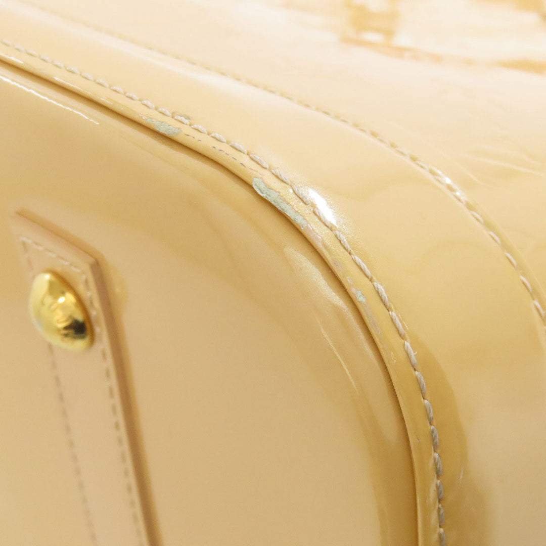 LOUIS VUITTON Handbag M91610 Vernis yellow Alma MM Women Used Authentic