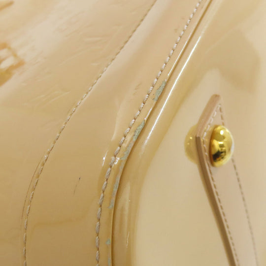 LOUIS VUITTON Handbag M91610 Vernis yellow Alma MM Women Used Authentic