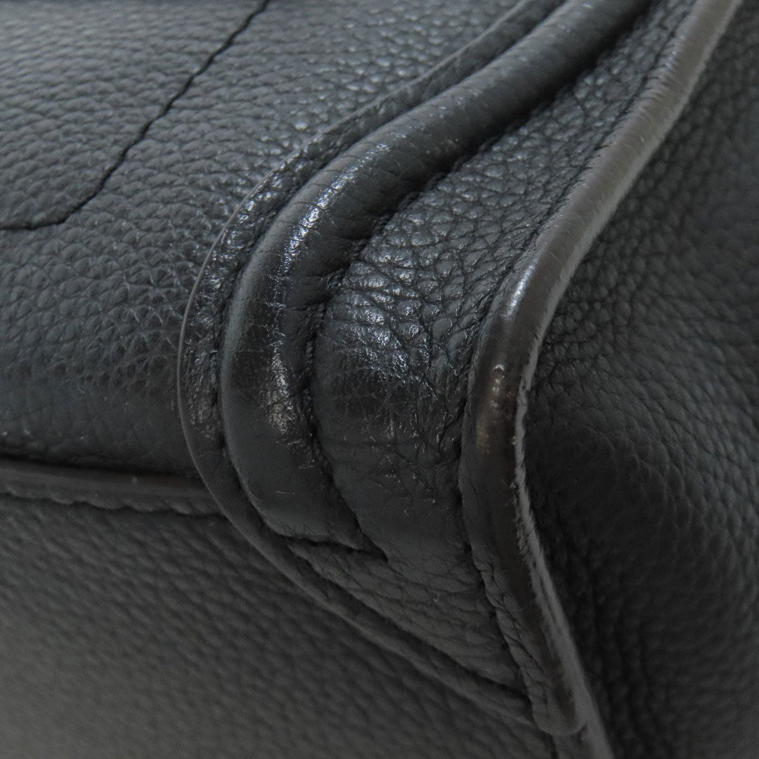 CELINE Handbag Calfskin black Luggage nano Women Used Authentic