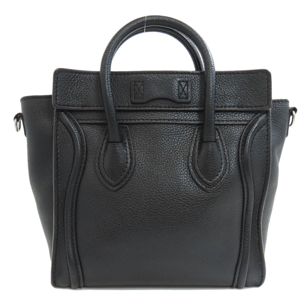 CELINE Handbag Calfskin black Luggage nano Women Used Authentic