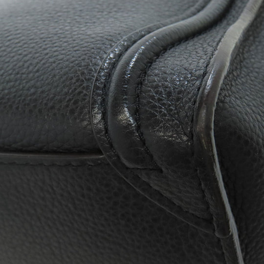 CELINE Handbag Calfskin black Luggage nano Women Used Authentic