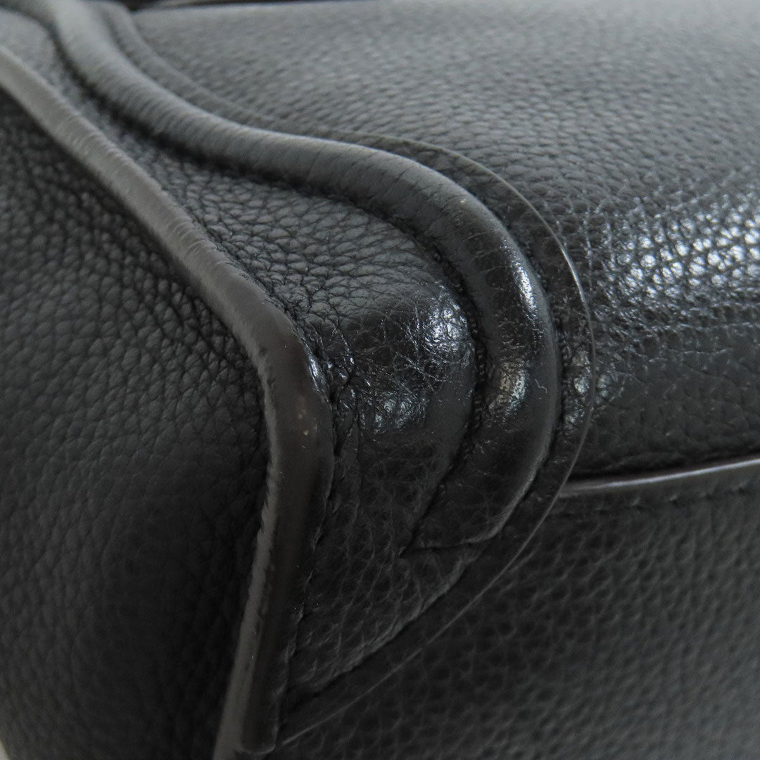 CELINE Handbag Calfskin black Luggage nano Women Used Authentic