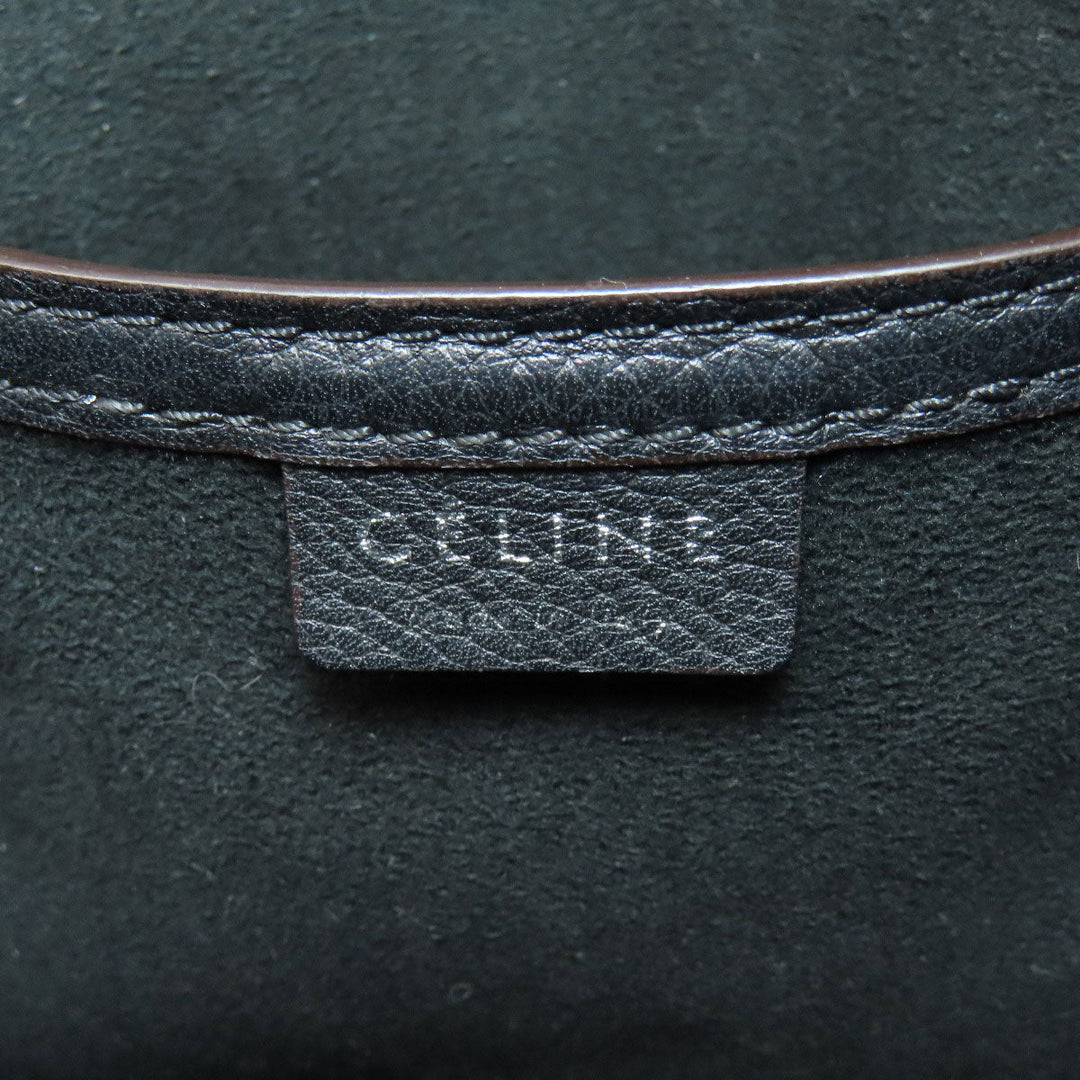 CELINE Handbag Calfskin black Luggage nano Women Used Authentic