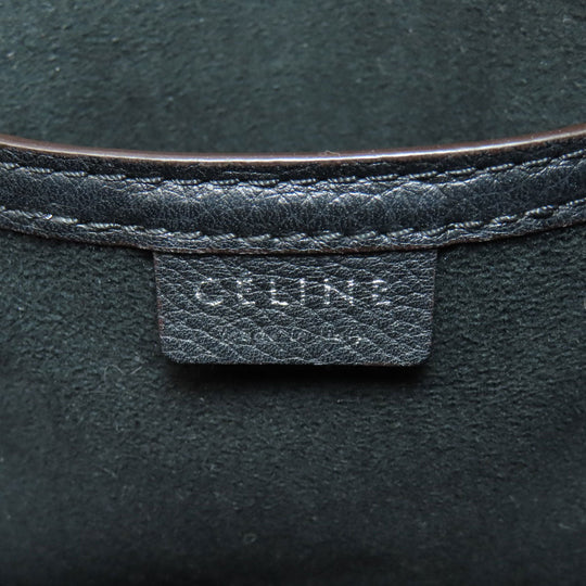 CELINE Handbag Calfskin black Luggage nano Women Used Authentic