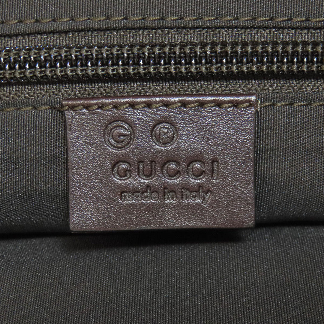 GUCCI Shoulder Bag canvas Brown outlet Women Used Authentic
