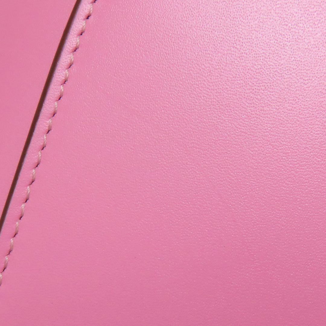 CARTIER Long Wallet Purse leather pink Double C Women Used Authentic